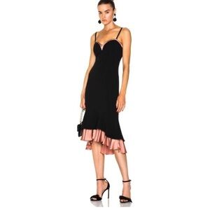Cinq a Sept Morghana
Dress Black and Bronze Spaghetti Strap Dress Size 2